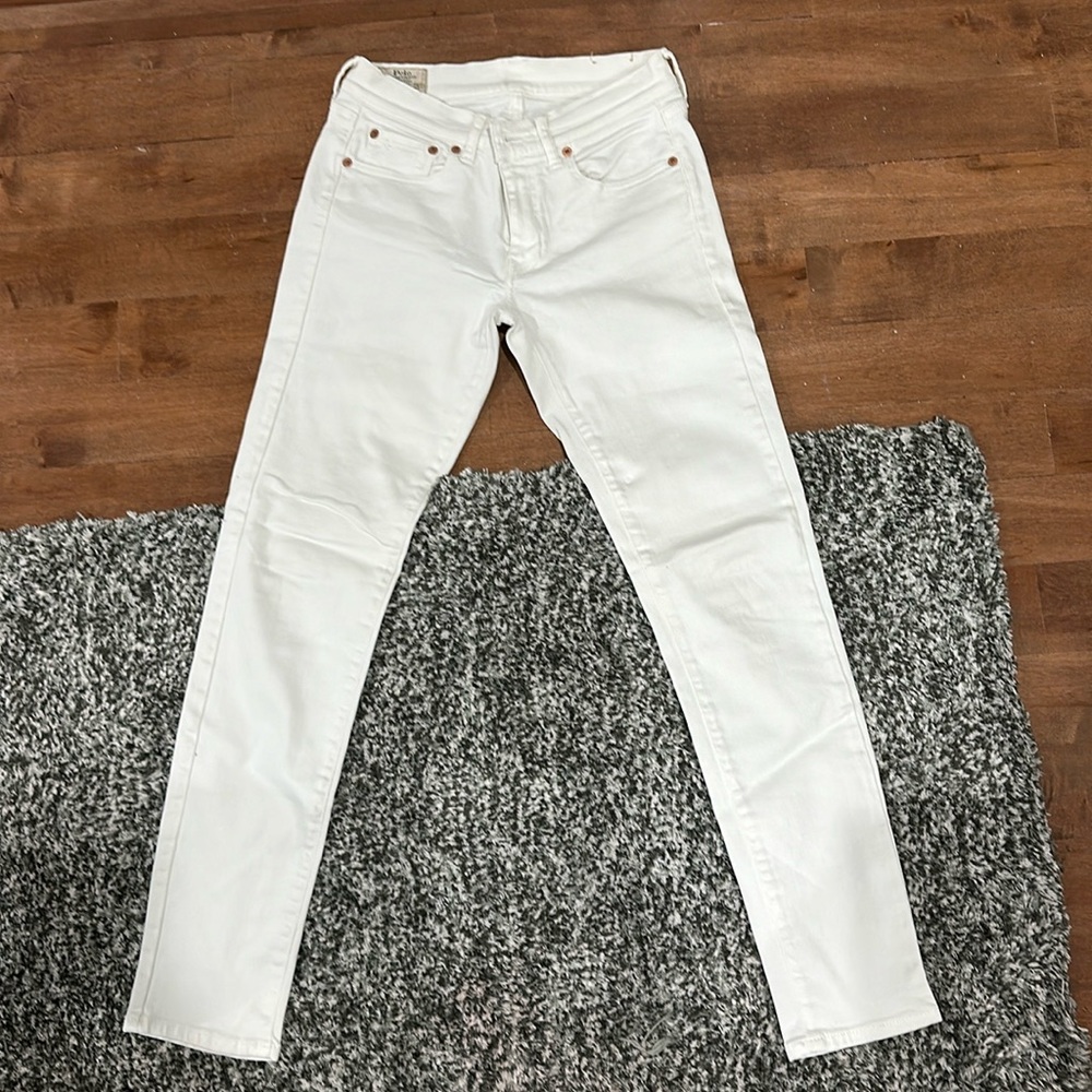 Polo Ralph Lauren skinny jeans white